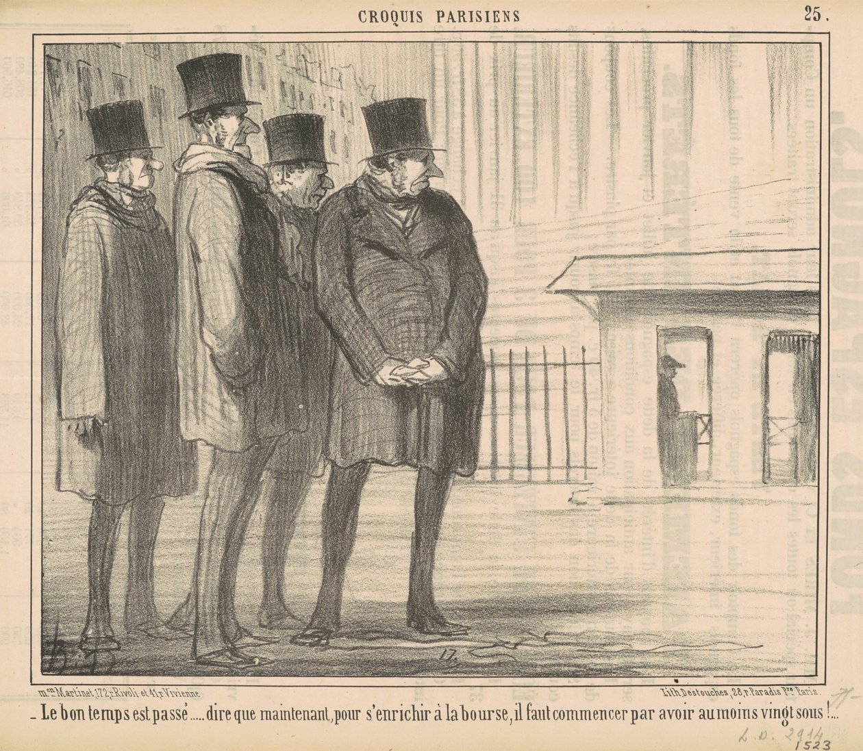 Güzel zamanlar geçti... by Honoré Daumier