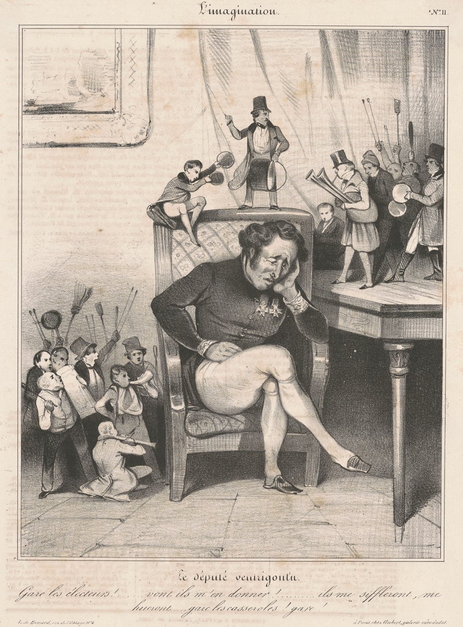 kavgacı milletvekili by Honoré Daumier