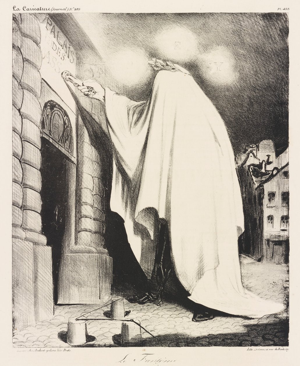 Le fant?me (Hayalet) by Honoré Daumier