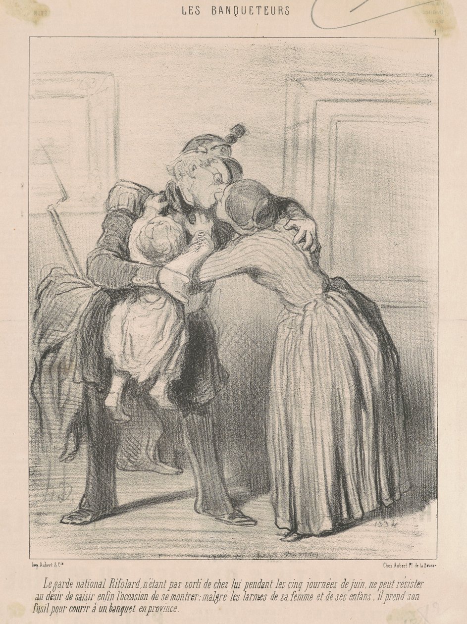 Le garde ulusal Rifolard ... by Honoré Daumier
