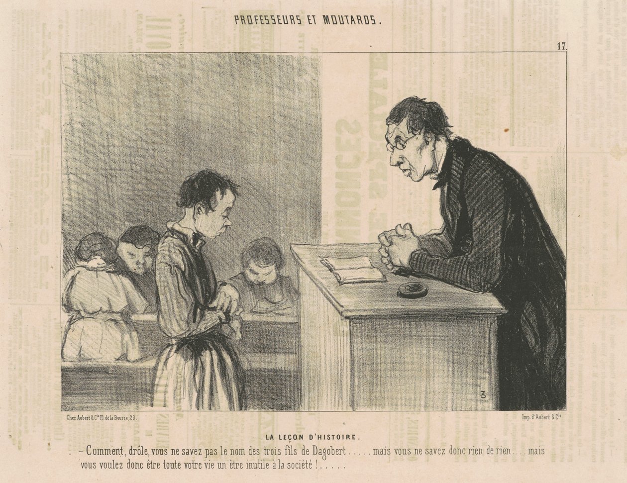 tarih dersi by Honoré Daumier