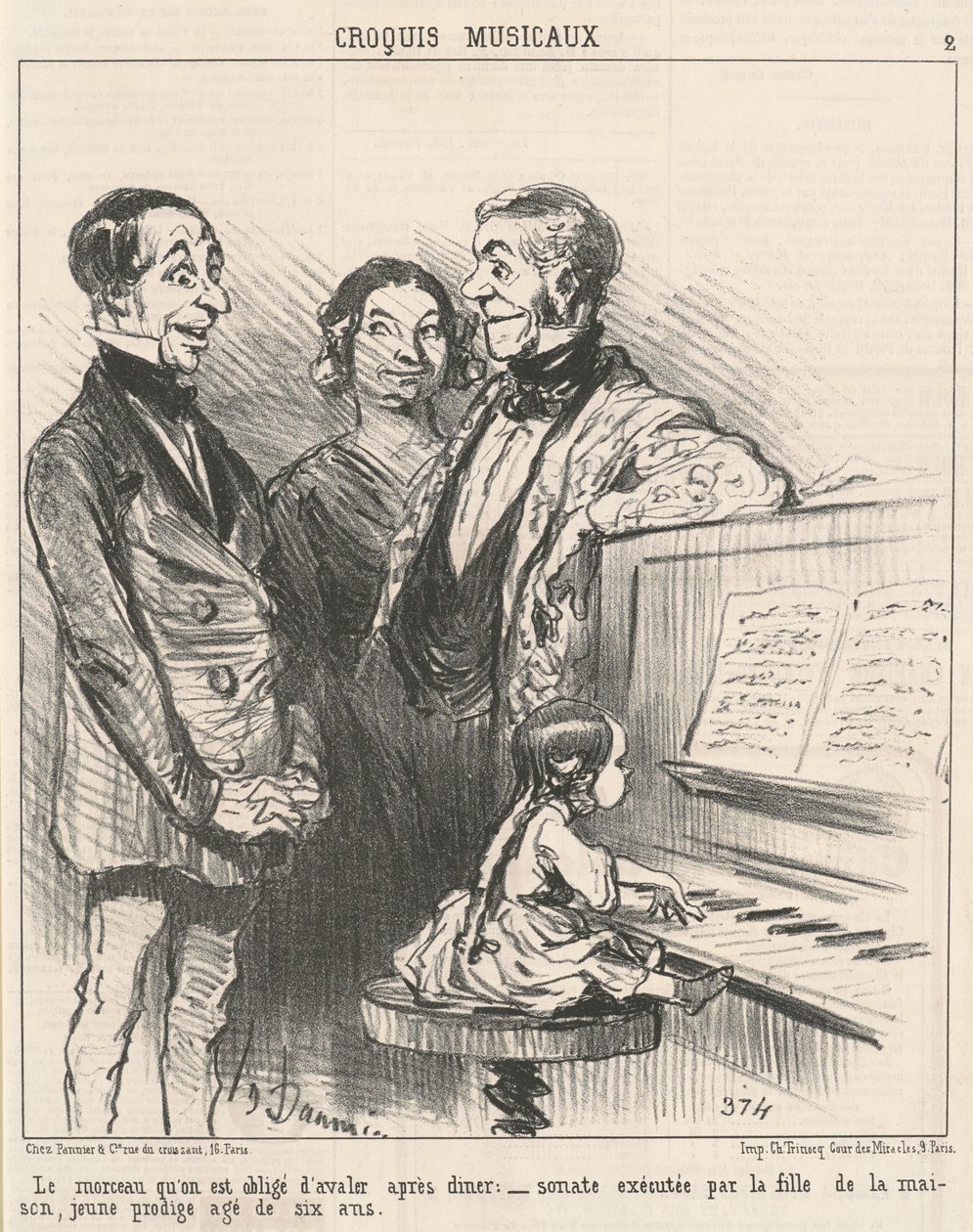 Yutmak zorunda olduğumuz parça... by Honoré Daumier