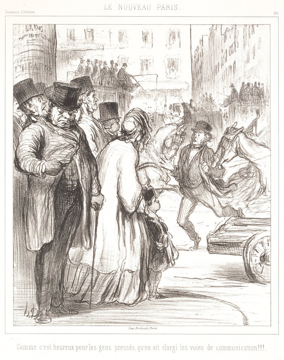 yeni Paris by Honoré Daumier