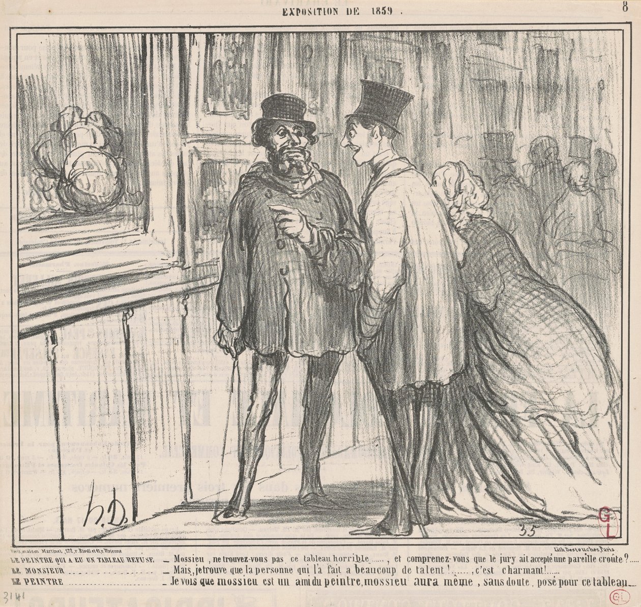 Tablo yaptıran ressam reddetti... by Honoré Daumier