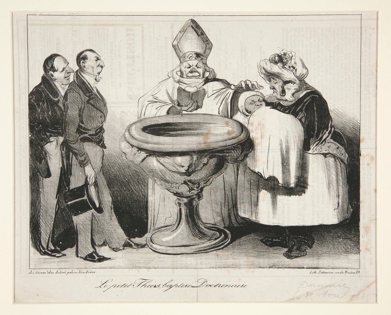 Küçük Thiers, vaftiz mi edildi? Doktriner (Genç Thiers by Honoré Daumier