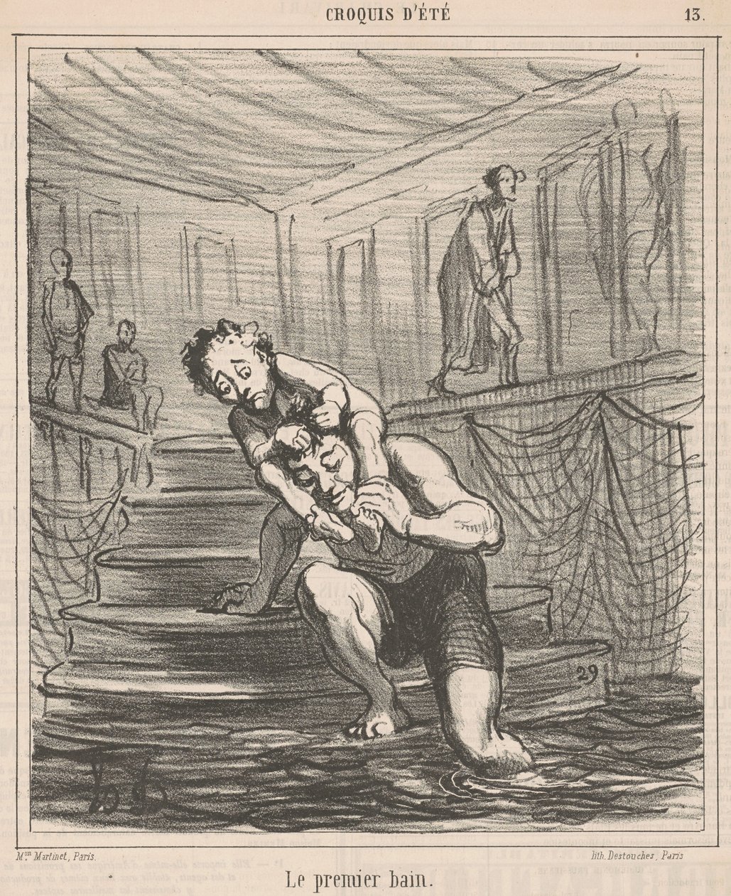 ilk banyo by Honoré Daumier