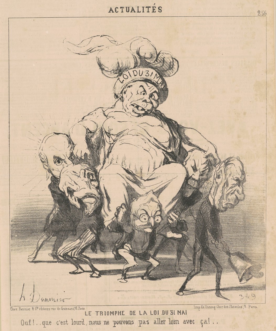 31 Mayıs yasasının zaferi by Honoré Daumier