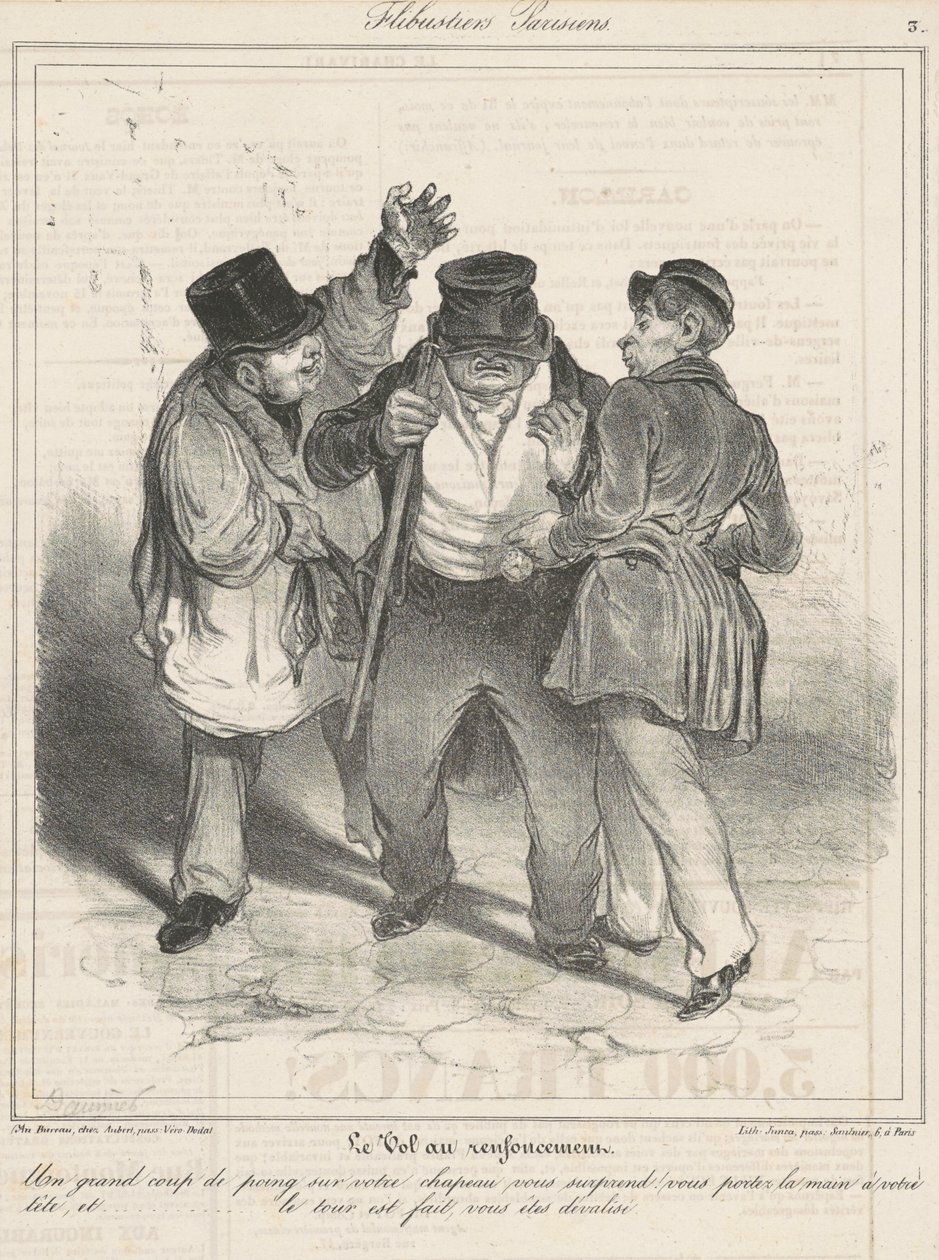 Tatilde hırsızlık by Honoré Daumier