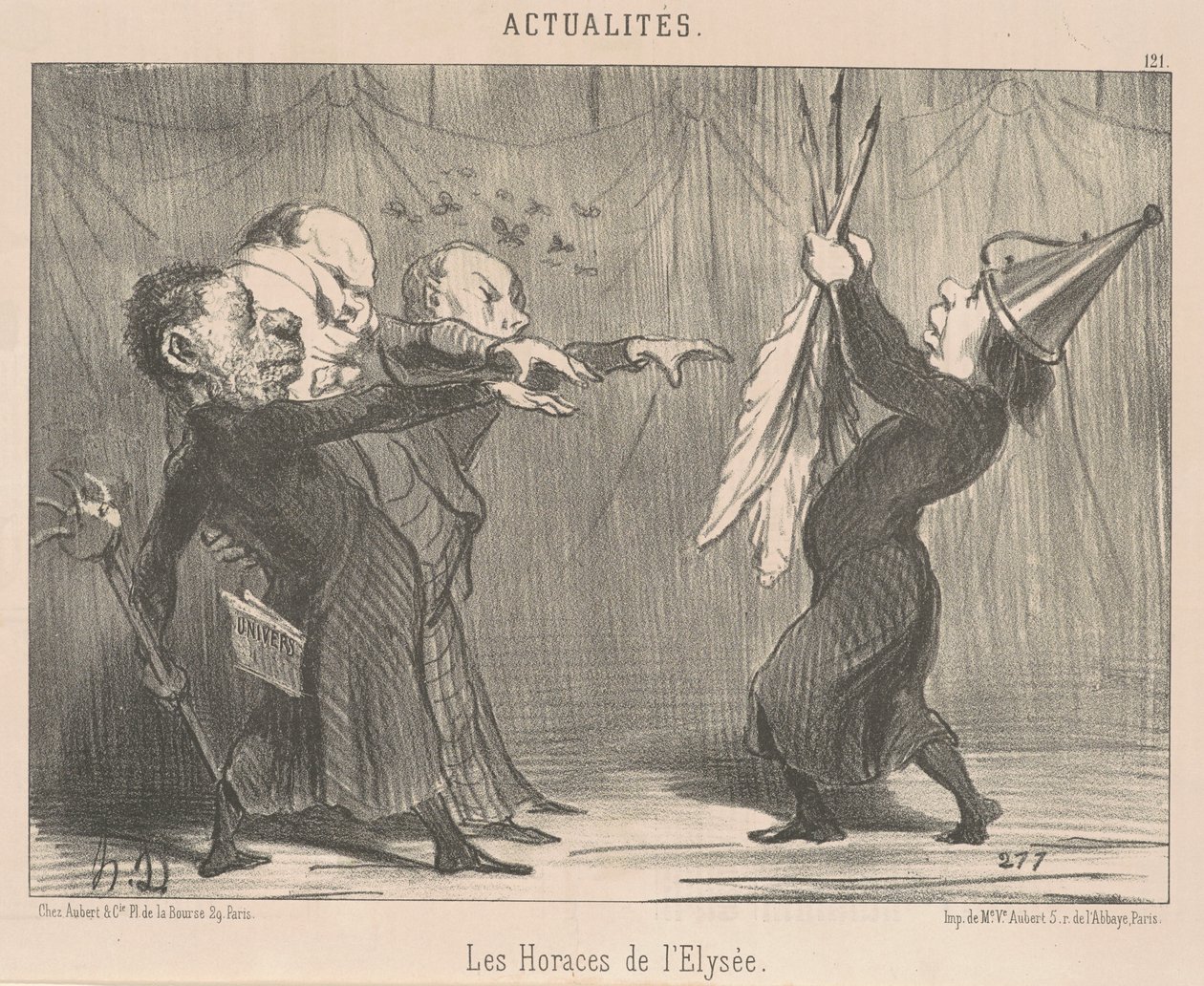İmparator rahatlar... by Honoré Daumier