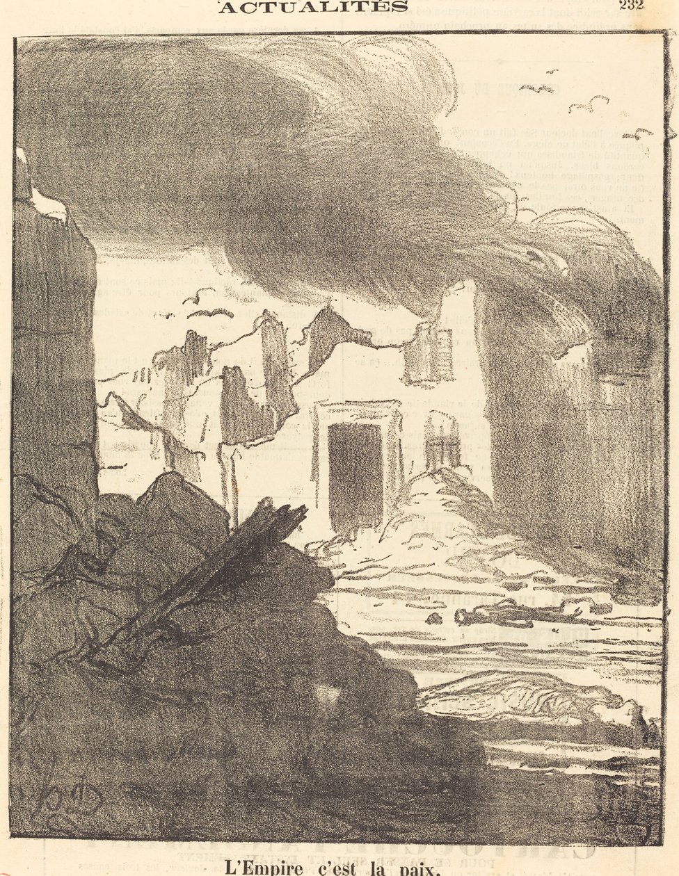 imparatorluk barıştır by Honoré Daumier