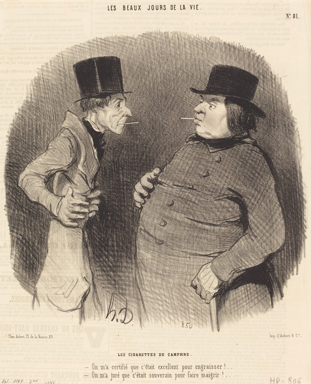 Kafur Sigaraları by Honoré Daumier