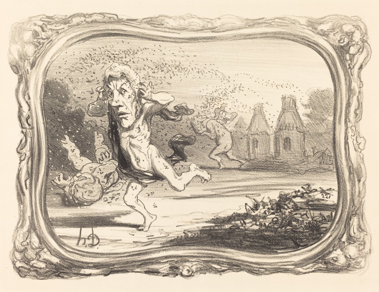 Meraklı Cezalandırılmış by Honoré Daumier