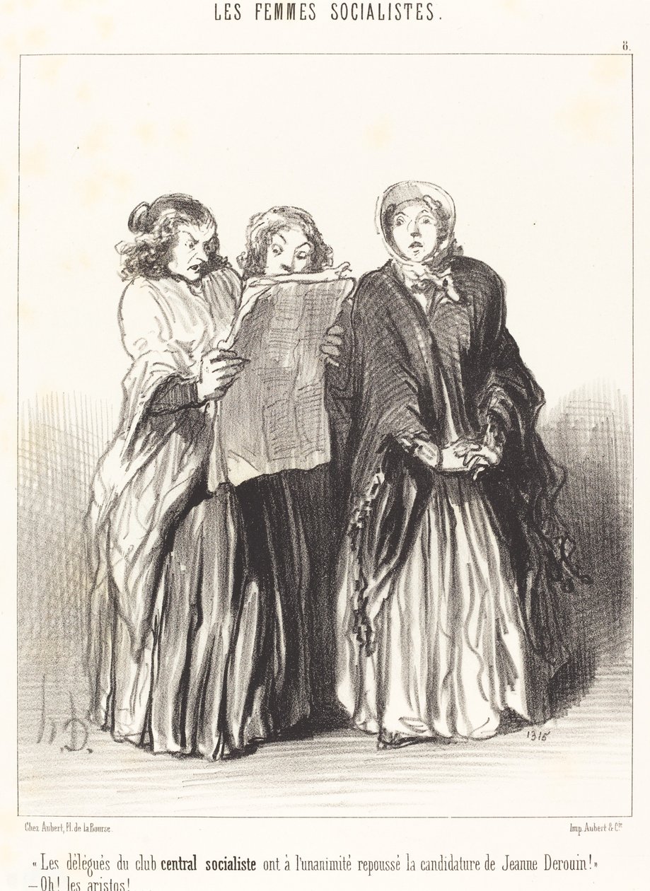 Merkezi sosyalist kulübün delegeleri reddetti... by Honoré Daumier