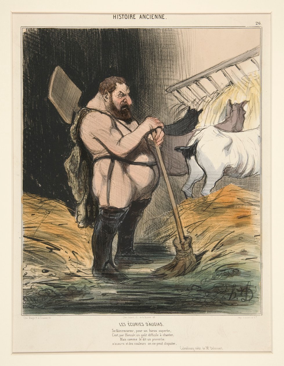 Ahırlar D by Honoré Daumier