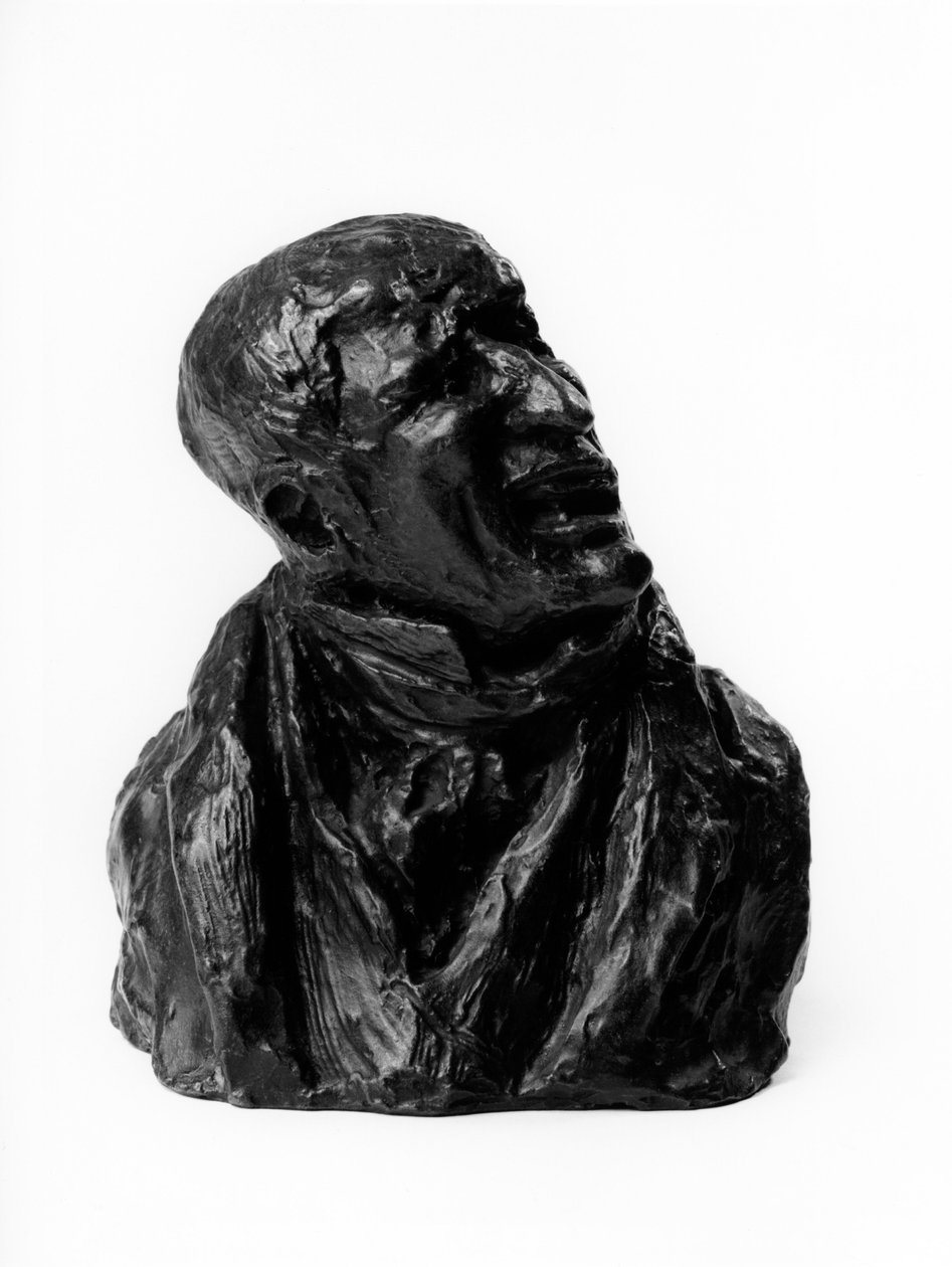 Busstes, avukat Pierre Nicolas Berryer (1757-1841) tarafından “” Celebrites du Juste Milieu ”” “” Portre varsayımı (karikatür) suçlamaları. Sarkık. ”” Honore Daumier (1808-1879) 19. yüzyıl heykeli. Inv L 48.22 Dim in cm Y 15 x U 1 Musee des Beaux Art by Honoré Daumier