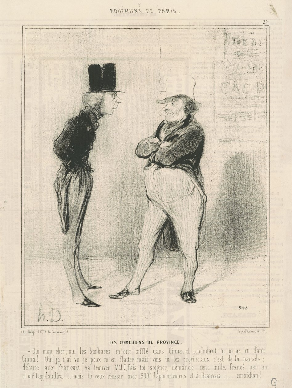 taşralı komedyenler by Honoré Daumier