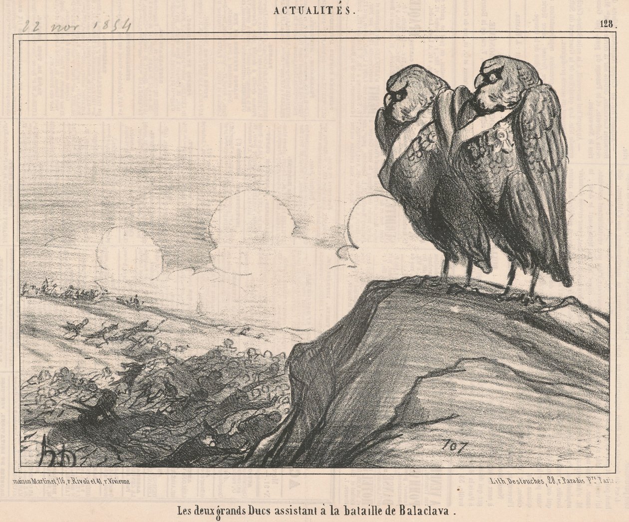 İki Büyük Dük... by Honoré Daumier