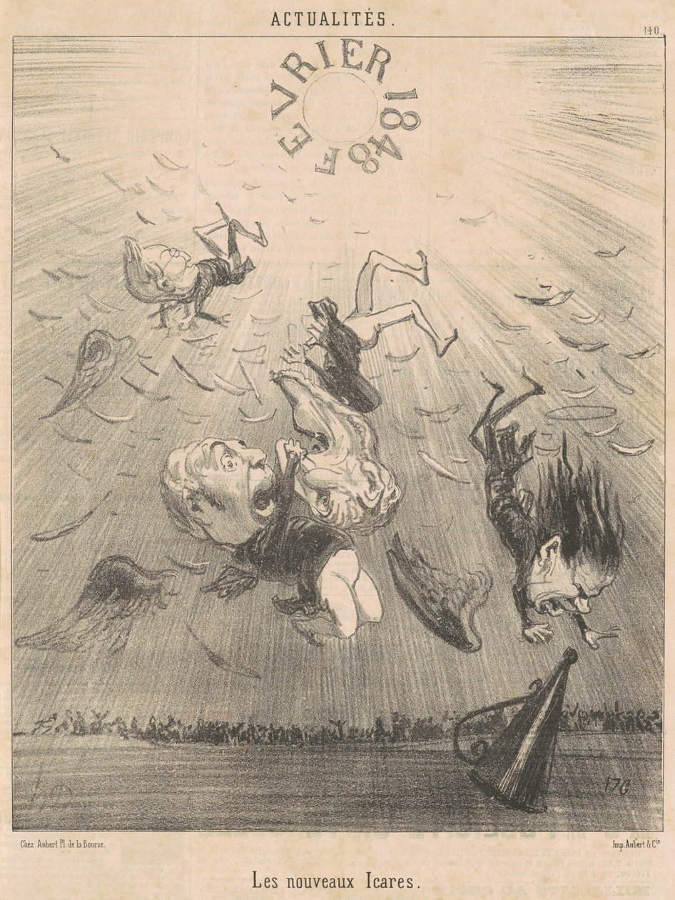 yeni Icarus by Honoré Daumier