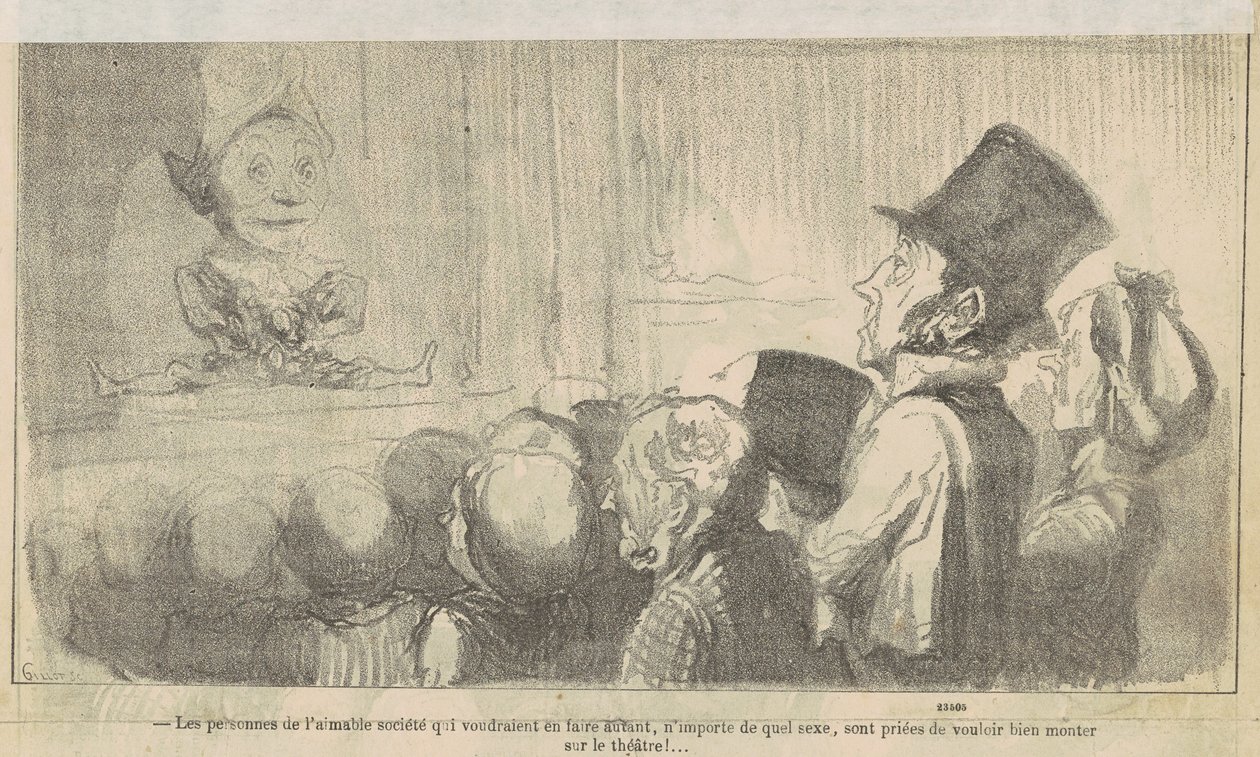 Kibar toplumun insanları... by Honoré Daumier