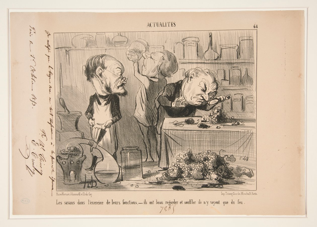 Bilim adamları da by Honoré Daumier