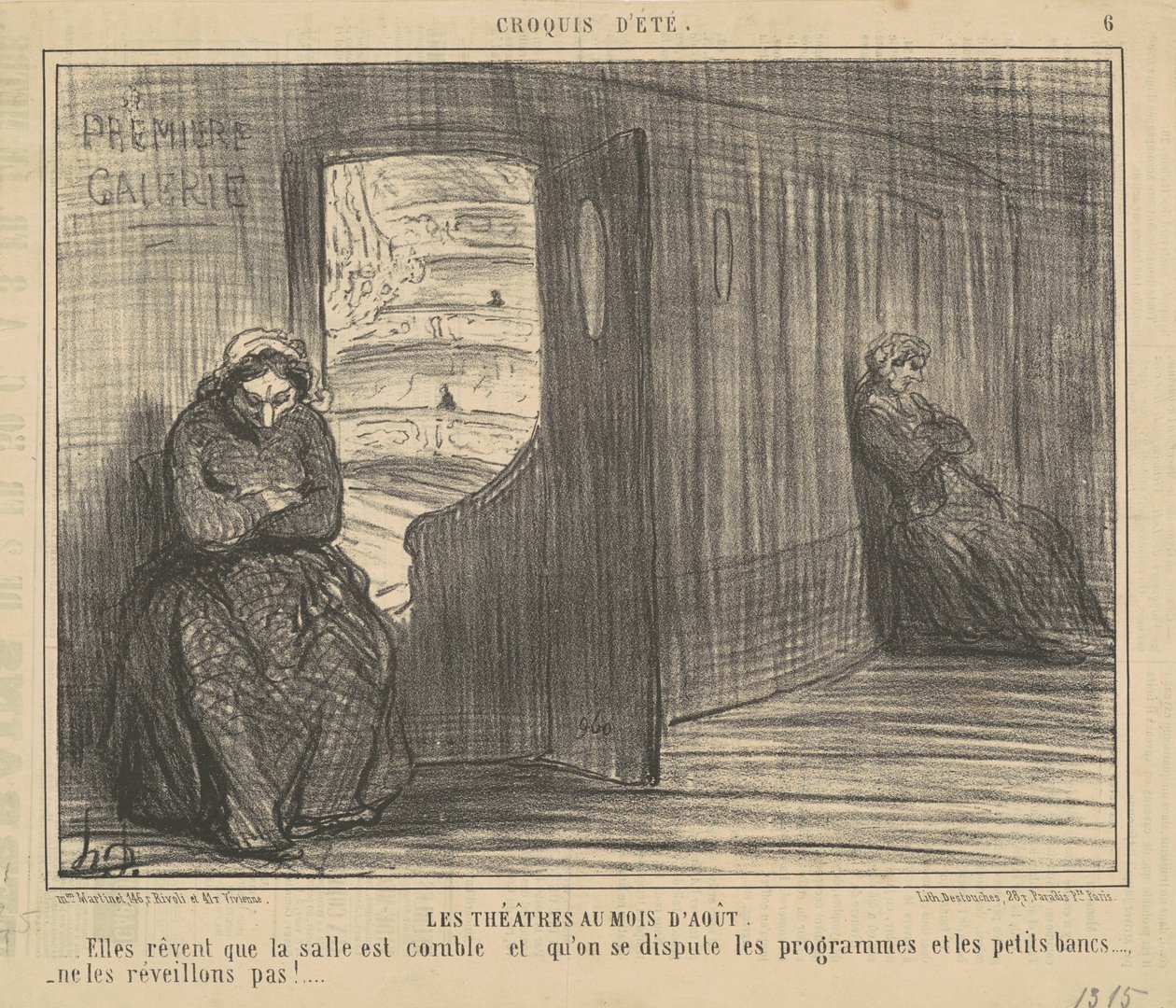 Ağustos ayında sinemalar by Honoré Daumier