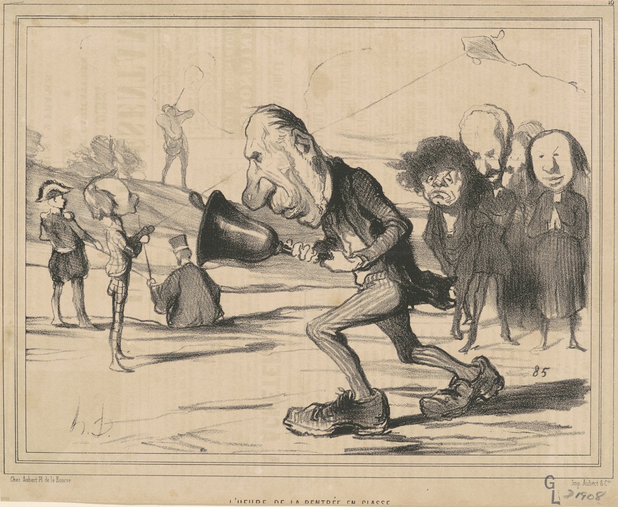 Okula dönüş zamanı by Honoré Daumier