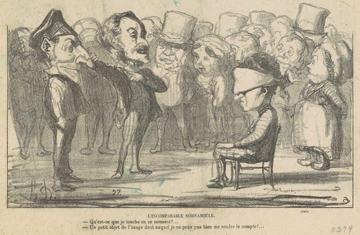 Eşsiz uyurgezer by Honoré Daumier