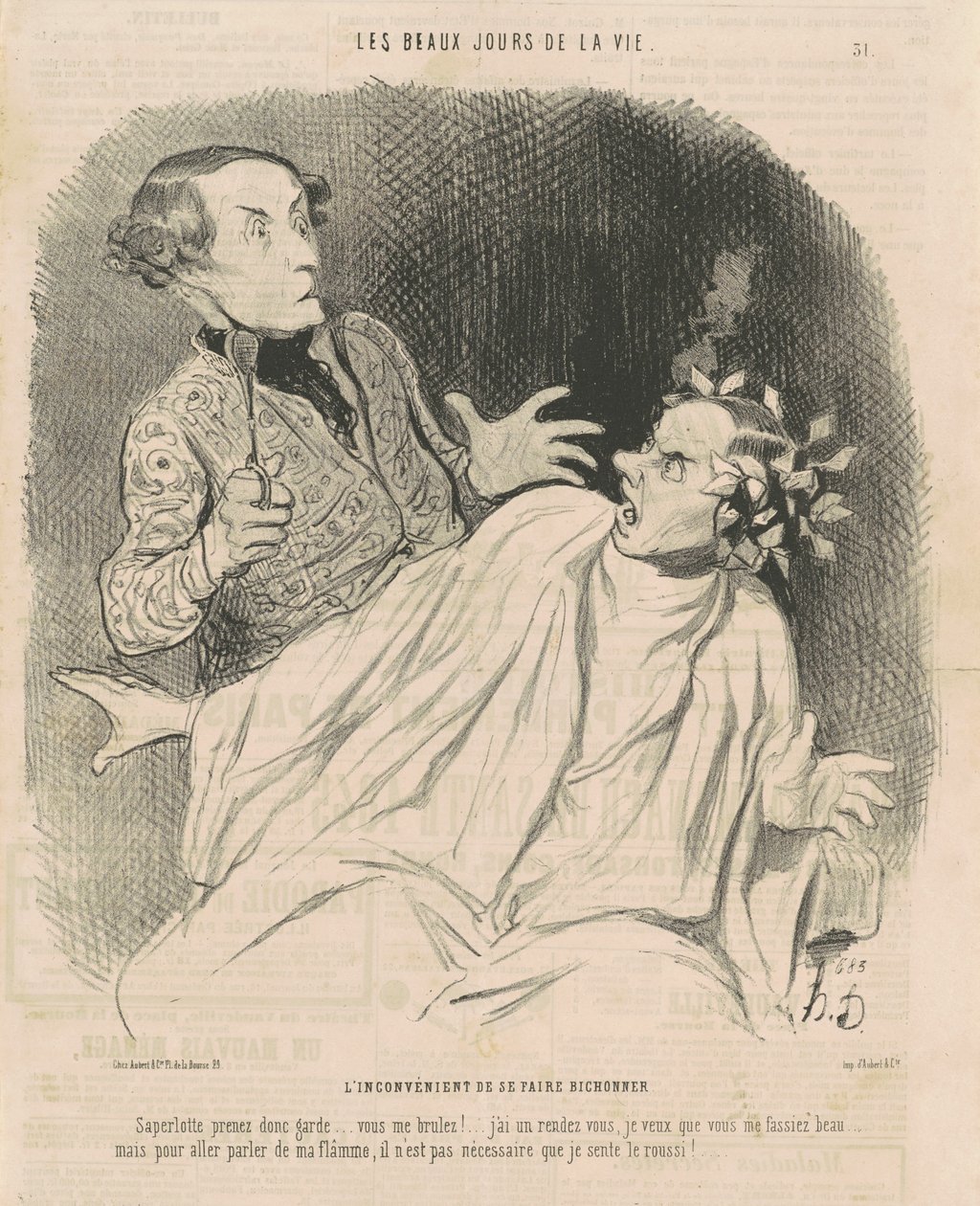 Şımartılmanın dezavantajı... by Honoré Daumier