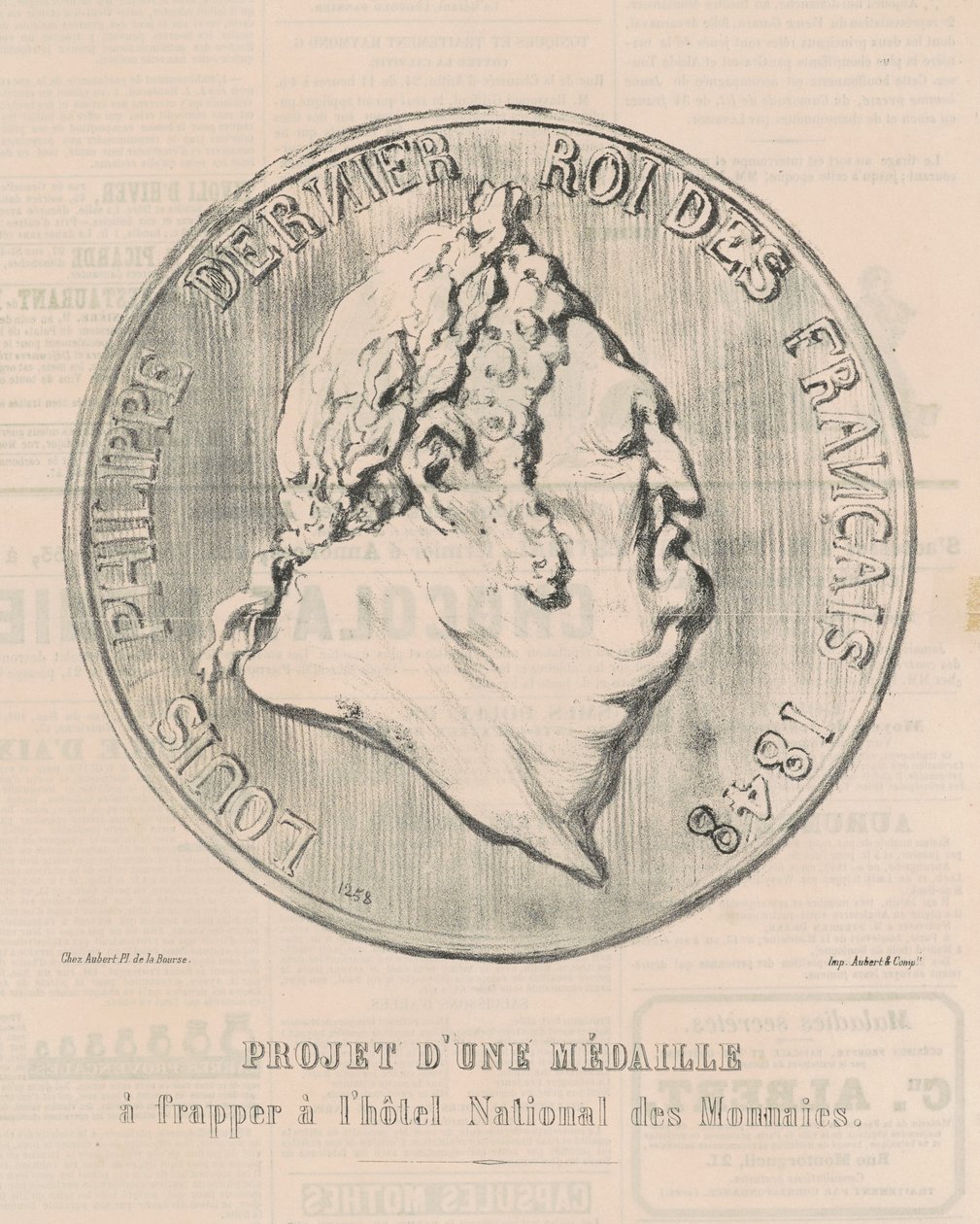 Louis-Philippe, Fransızların son kralı by Honoré Daumier