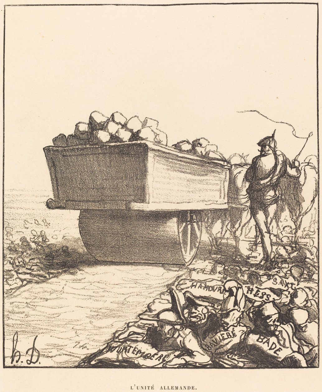 Alman birliği by Honoré Daumier