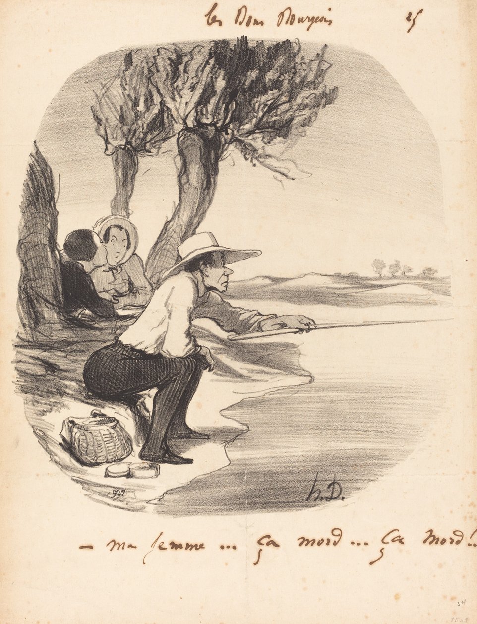 Karım... ısırır... ısırır! by Honoré Daumier