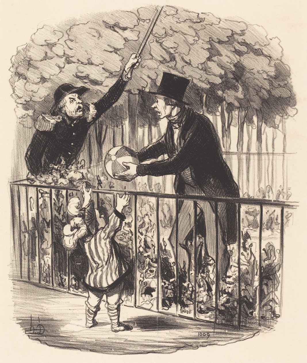 Ama sana onun topu olduğunu söylediğime göre... by Honoré Daumier
