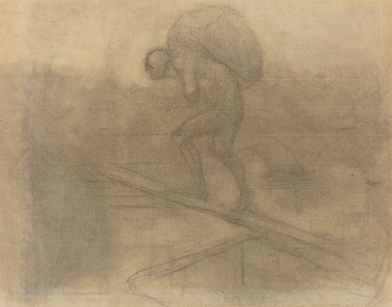 Çuval taşıyan adam by Honoré Daumier
