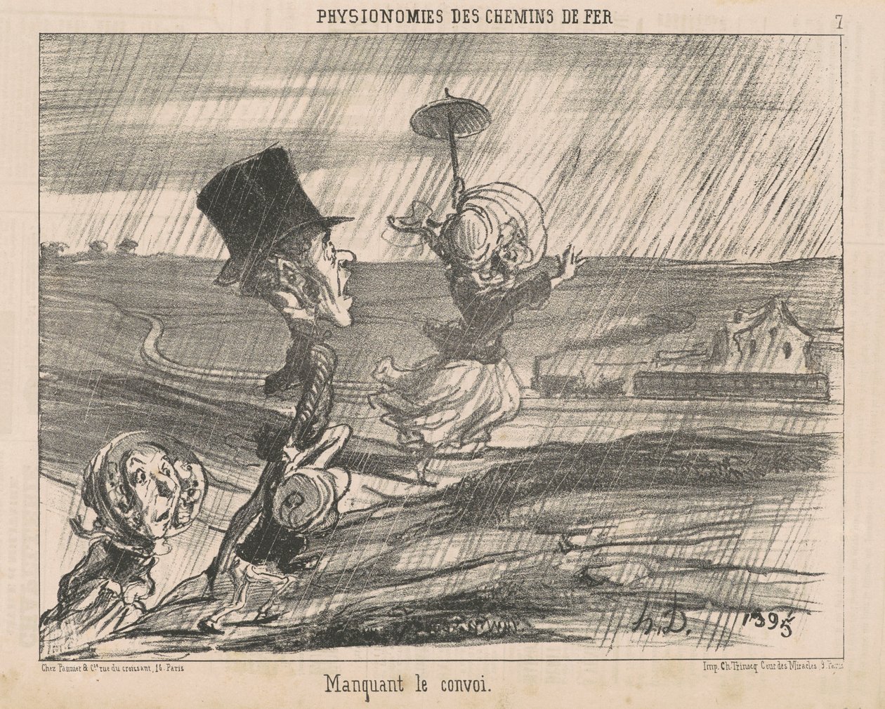 konvoyu kaçırmak by Honoré Daumier