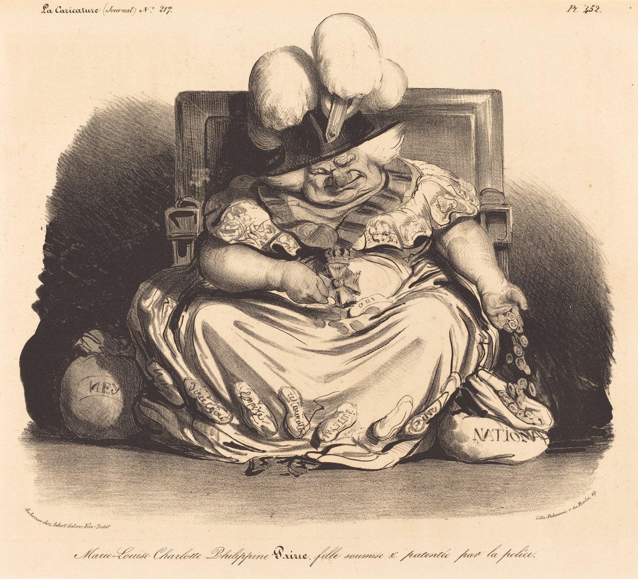Marie-Louise-Charlotte-Filipinler by Honoré Daumier