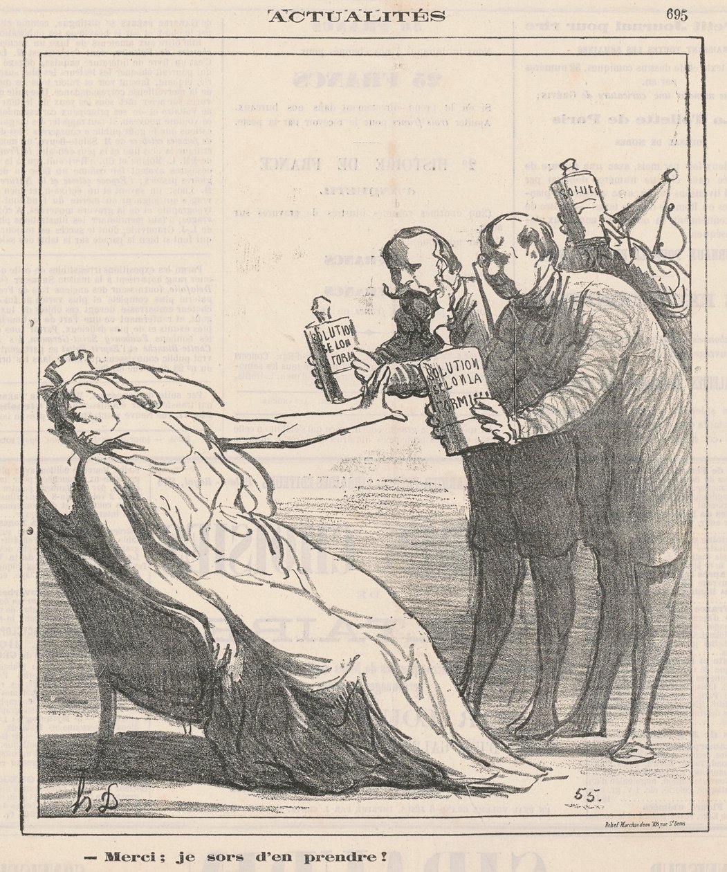 Teşekkür ederim, biraz alacağım by Honoré Daumier