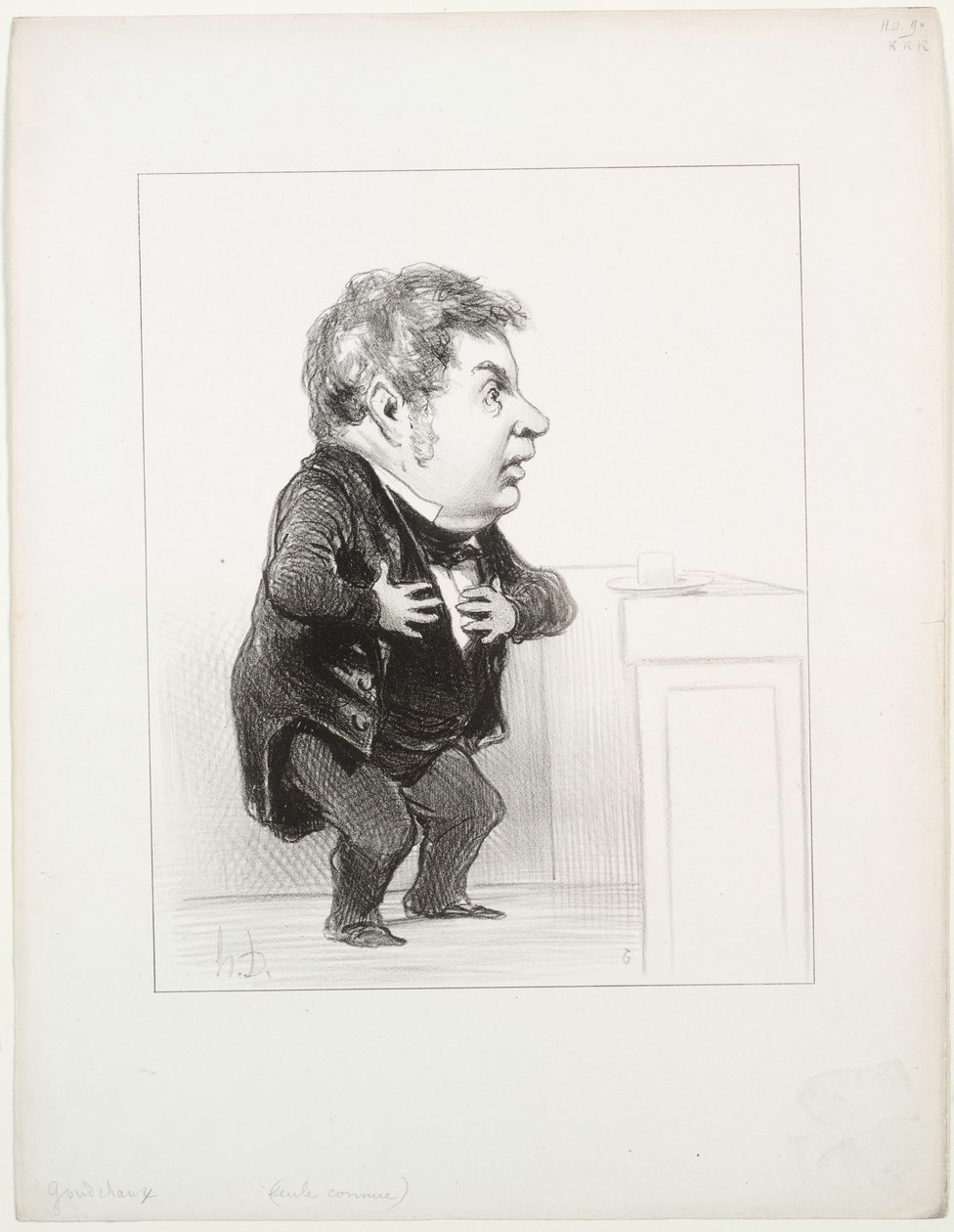 Michel Goudchaux, 1849. by Honoré Daumier