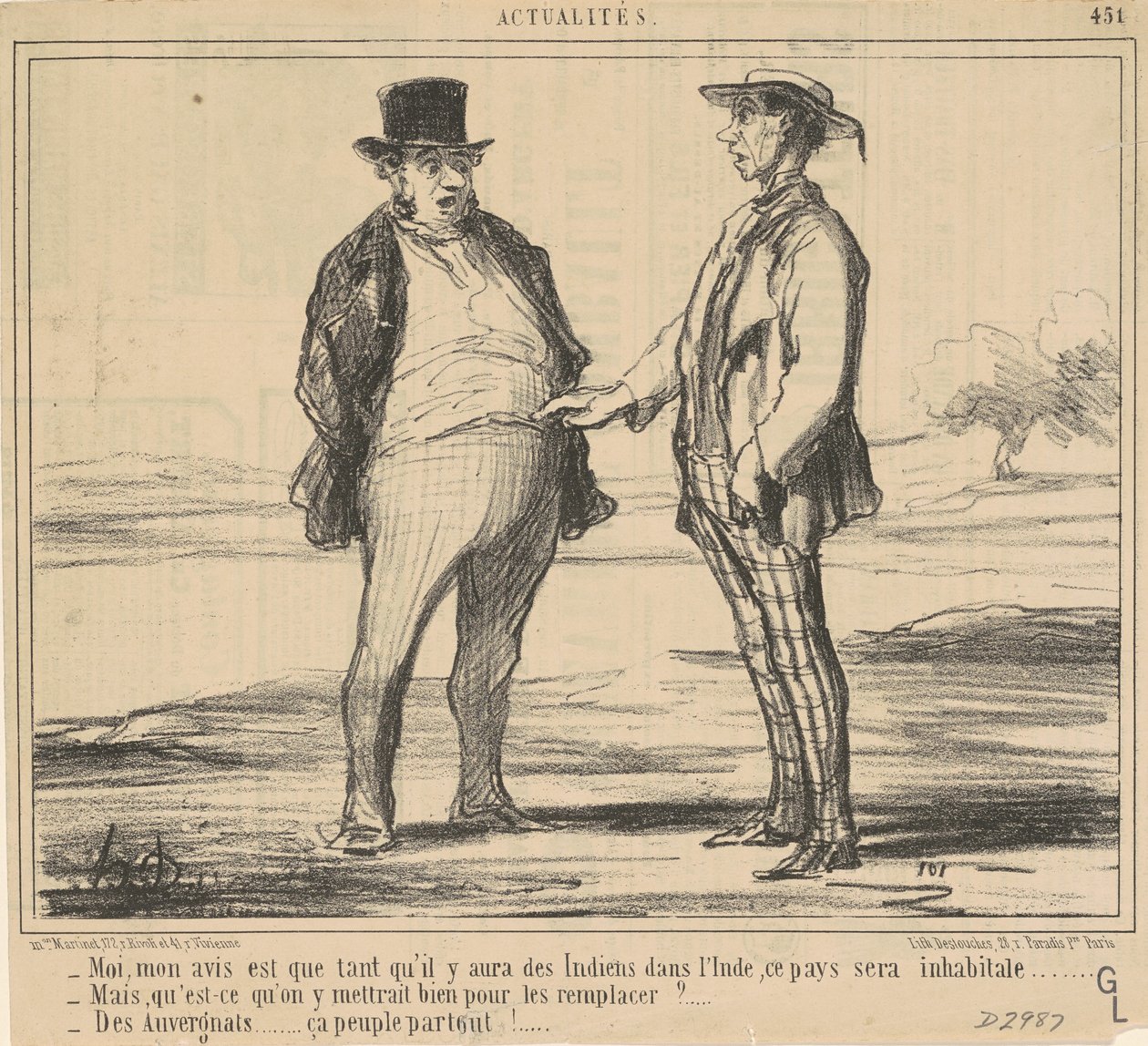 Ay, benim fikrim... by Honoré Daumier