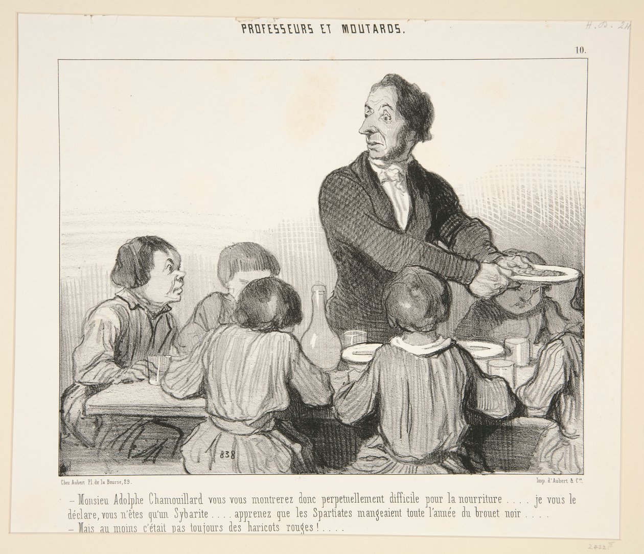 Mösyö Adolphe Chamouillard, bu yüzden kendinizi göstereceksiniz. 10. Öğretmenler ve Istakoz by Honoré Daumier