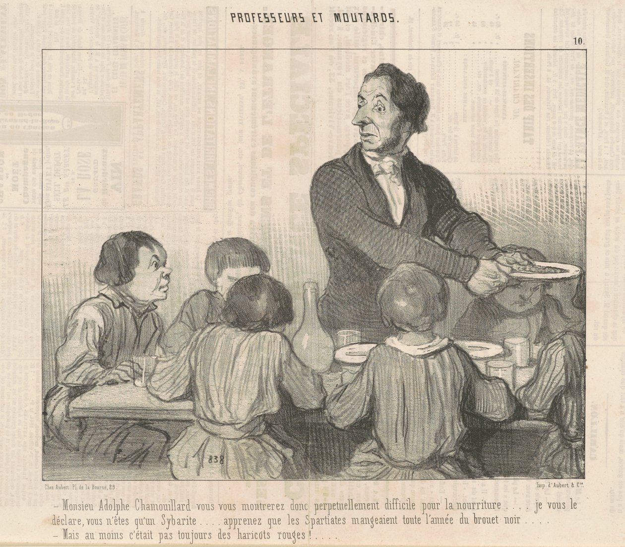 Bay Adolphe Chamouillard, bu nedenle kendinizi göstereceksiniz... by Honoré Daumier