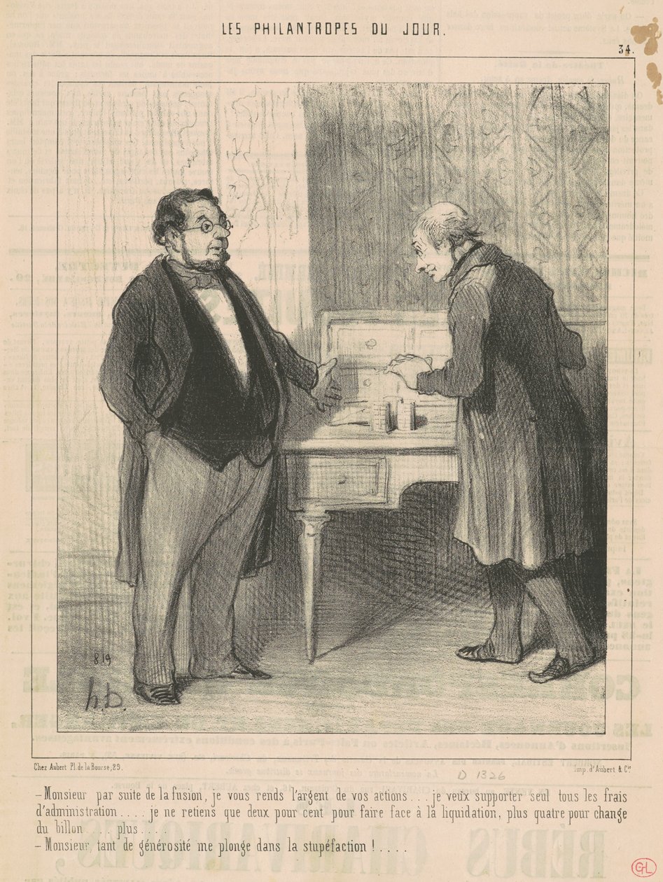 Hocam birleşme sonucu by Honoré Daumier