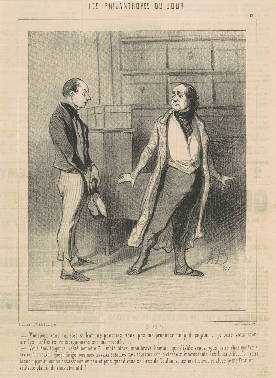 Hocam çok iyisiniz... by Honoré Daumier
