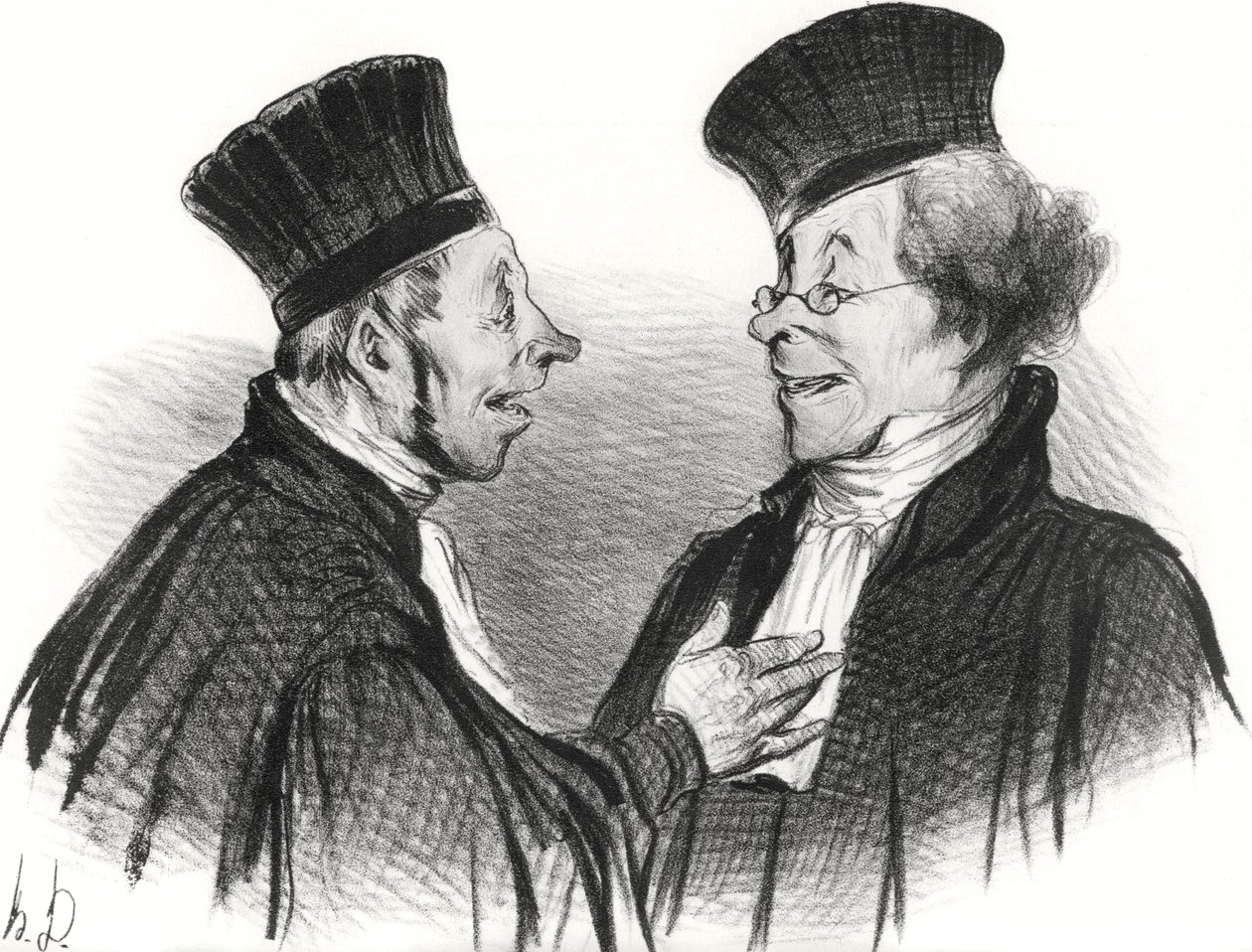 Sevgilim! Bayıldın... takdire şayan. Gerçekten kalıcı bir izlenim bıraktı!, 1838. by Honoré Daumier
