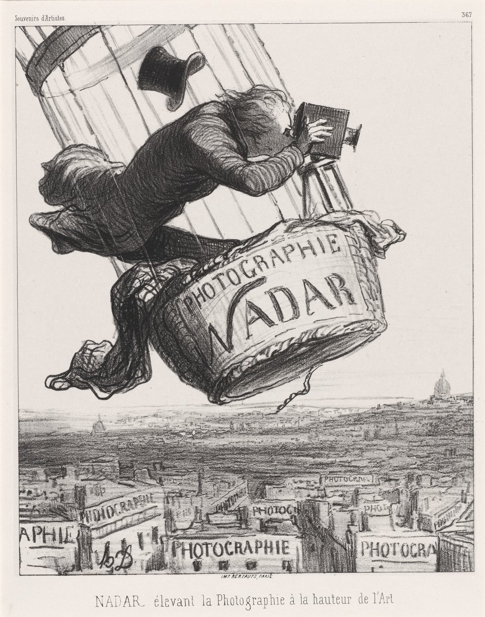 Nadar, Fotoğrafçılığı Sanatın doruğuna yükseltiyor by Honoré Daumier