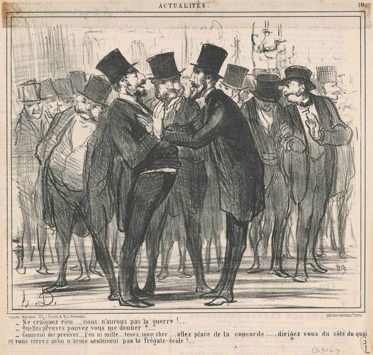Hiçbir şeyden korkma ... by Honoré Daumier