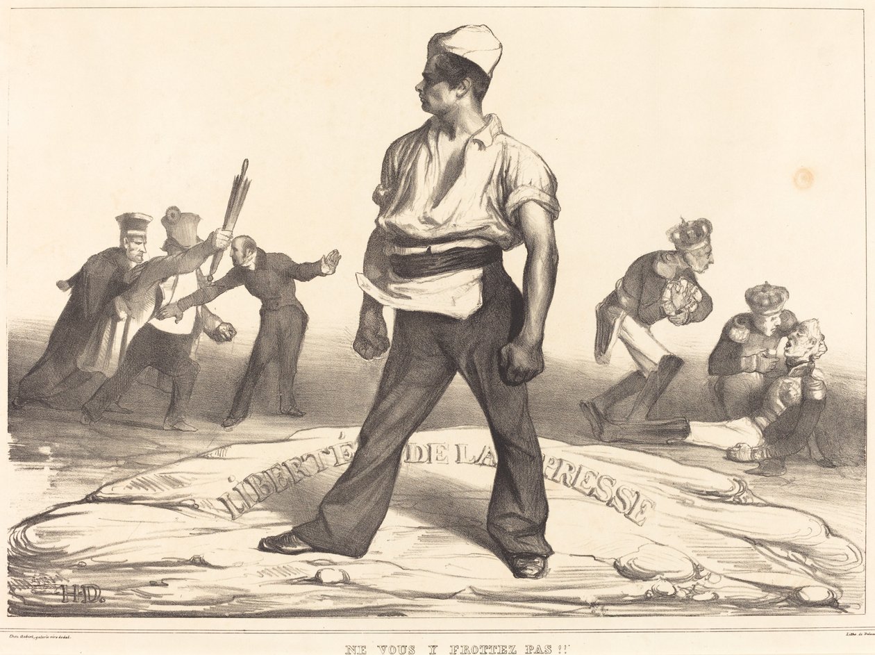 Onunla uğraşma!! by Honoré Daumier