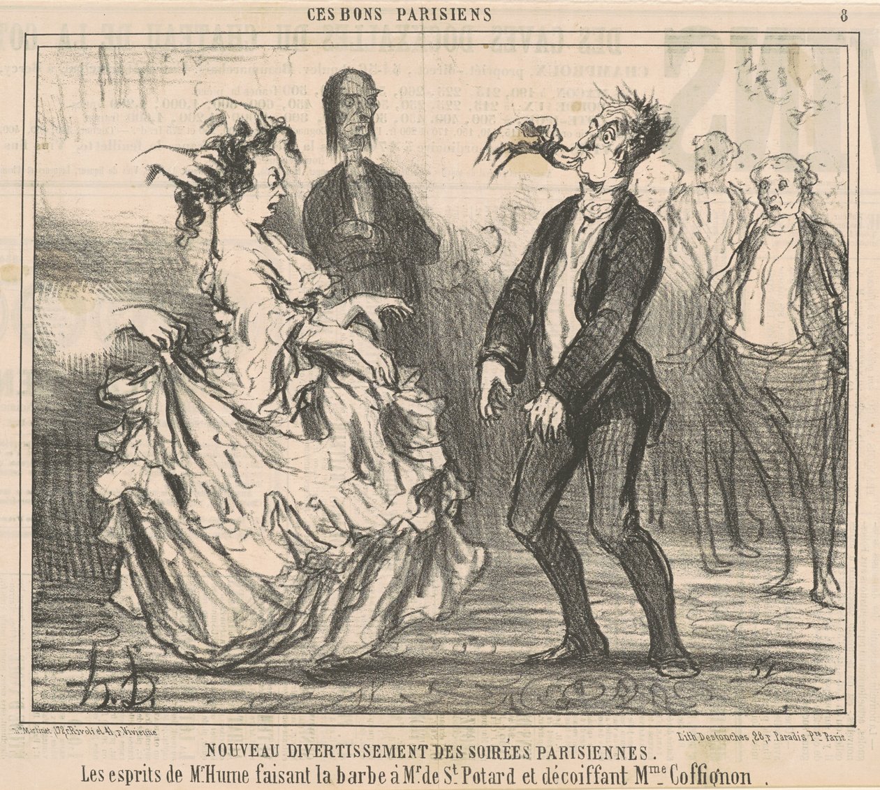 Yeni akşam eğlencesi by Honoré Daumier