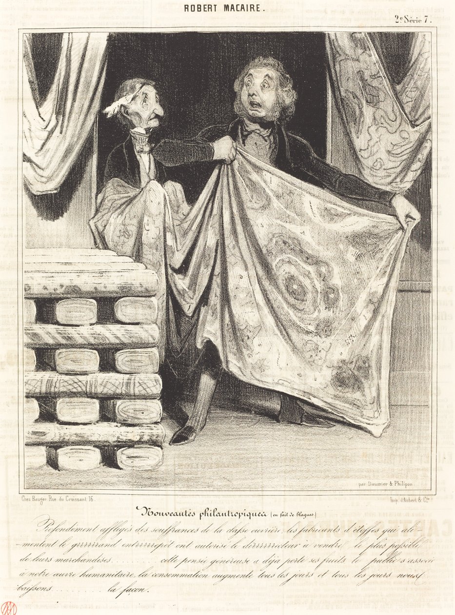 Hayırsever haberler... by Honoré Daumier