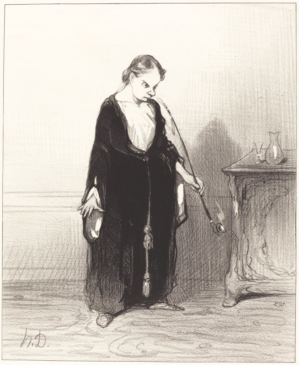 Ey benden çaldığın afyonun lezzeti!... by Honoré Daumier