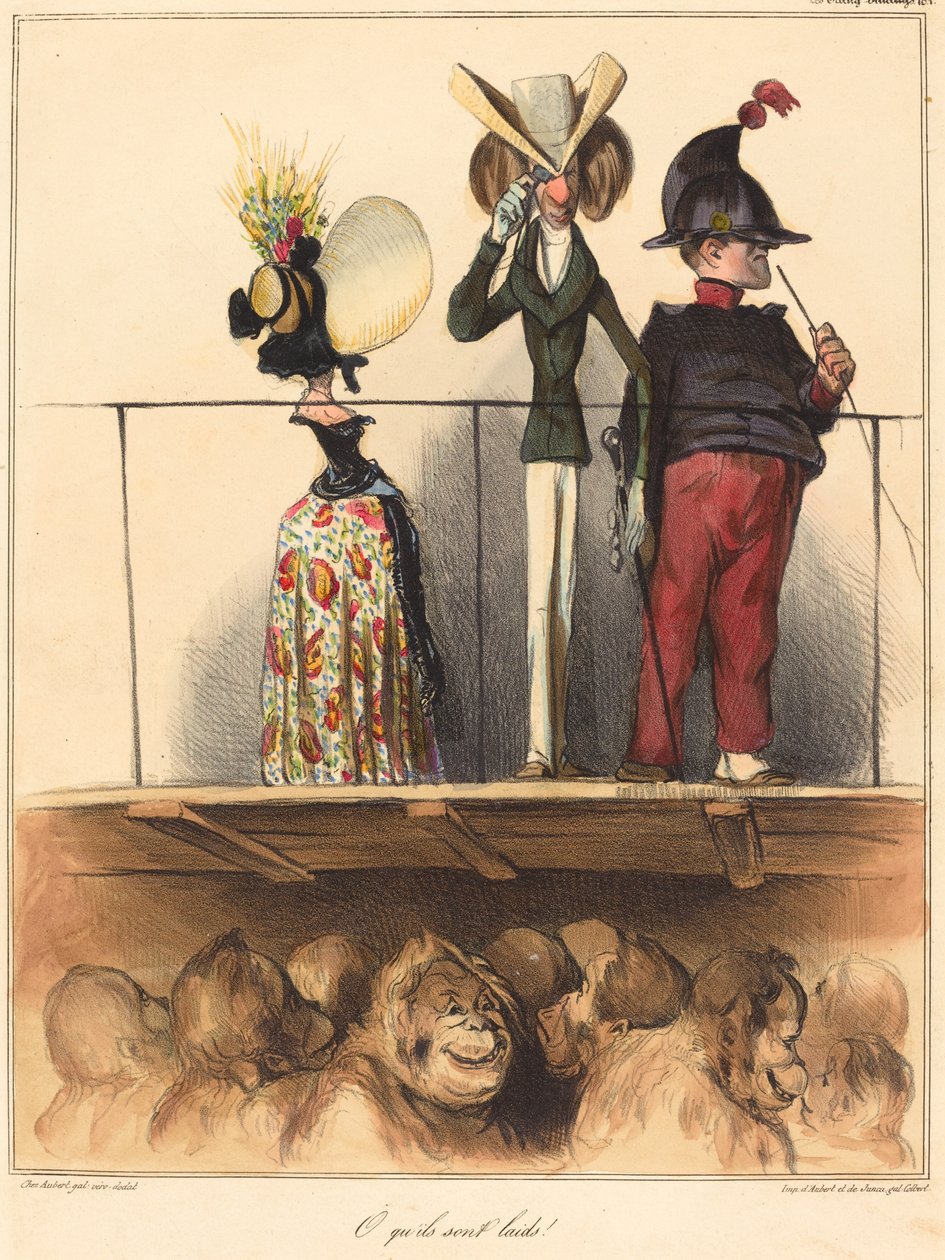 Ah ne kadar çirkinler! by Honoré Daumier